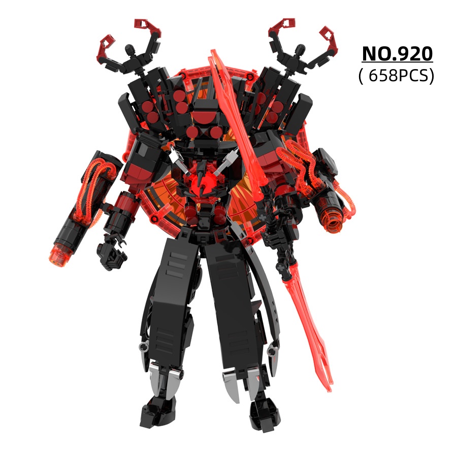 Model Kit Wukong - 658pcs/set Updated Skibidi Toilet Series Building