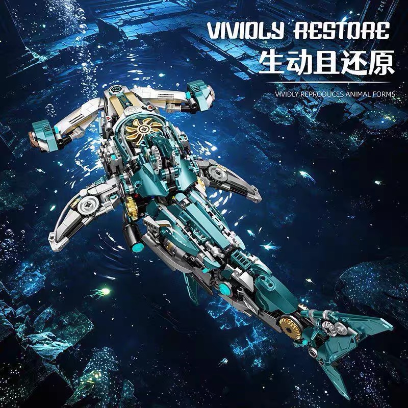 Mechanical Hammerhead Shark Bu - Model Kit Wukong ulasan dan harga