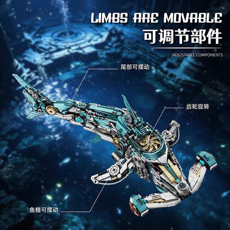Mechanical Hammerhead Shark Bu - Model Kit Wukong ulasan dan harga