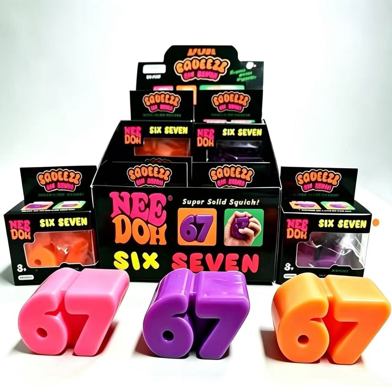 Six Seven Number TPR Squishy T - Model Kit Eva ulasan dan harga