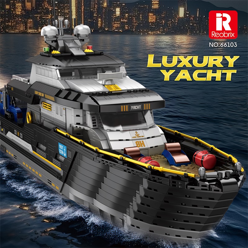 IN STOCK MOC Idea Luxury Yacht - Model Kit Yacht ulasan dan harga
