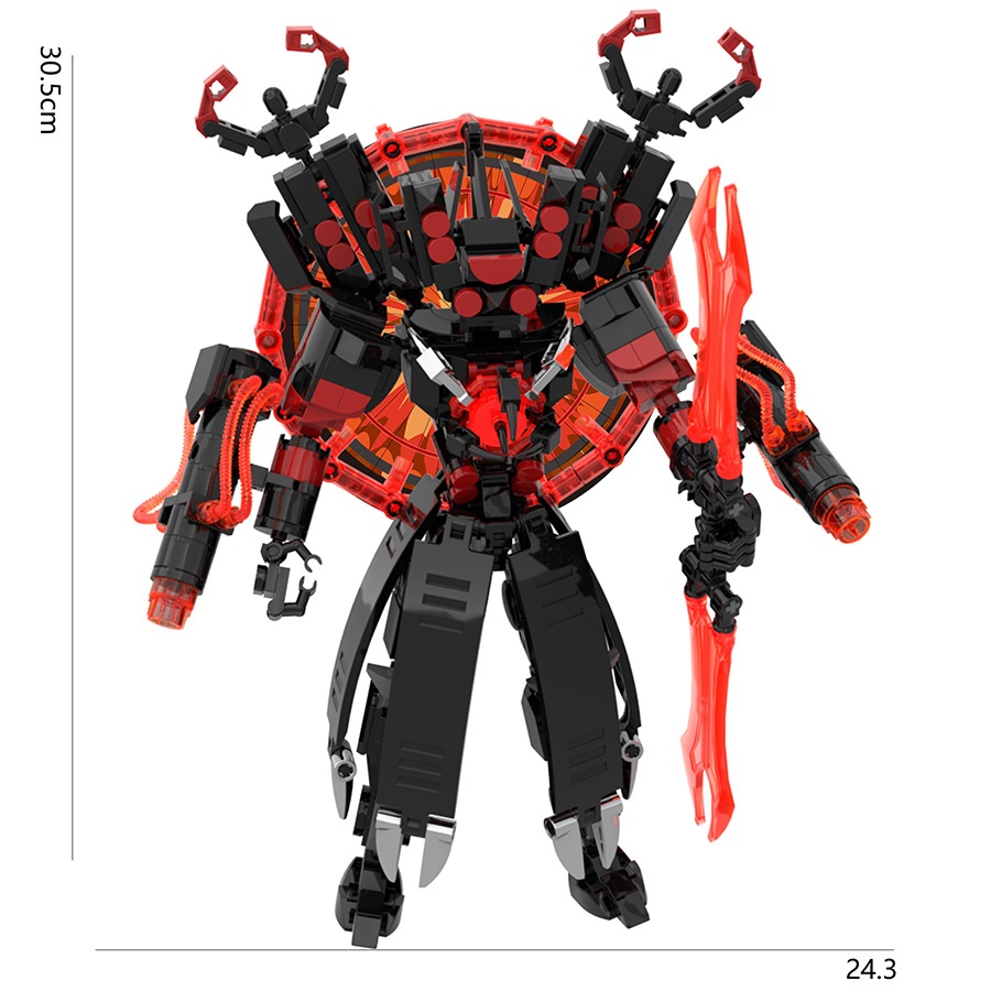 658pcs/set Updated Skibidi Toi - Model Kit Wukong ulasan dan harga