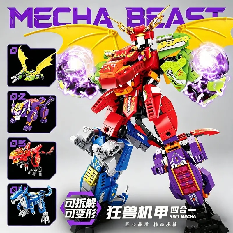 Combined Dinosaur Mecha Robot  - Model Kit Wukong ulasan dan harga